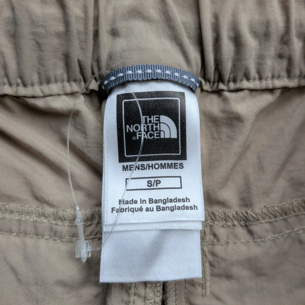The North Face Cargo Shorts Mens Small Khaki Tan Nylon Hiking Outdoors READ